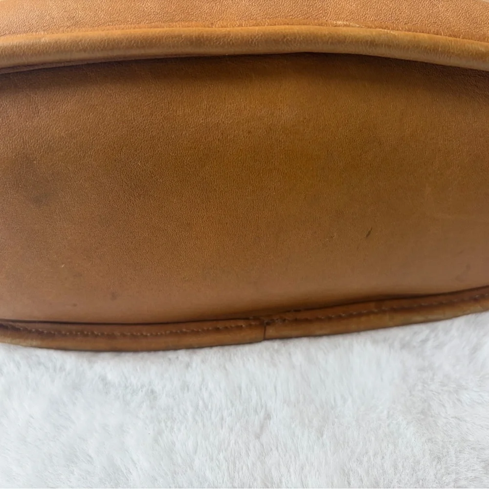 Coach Vintage Tan Leather H8D 9081 Tribeca Bucket Shoulder Bag Purse - Picture 4 of 7